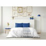 Home Linge Passion AMBROISIE Juego nórdico de microfibra - Azul - 220 x 240 cm