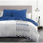 Home Linge Passion AMBROISIE Juego nórdico de microfibra - Azul - 220 x 240 cm