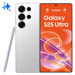 Samsung Galaxy S25 Ultra - Smartphone 512GB 12GB RAM 5G, Pantalla 6.9" Dynamic AMOLED 2X 120Hz, Cámara 200MP, Android 15, Color Blanco Titanio/Plata, Versión EU