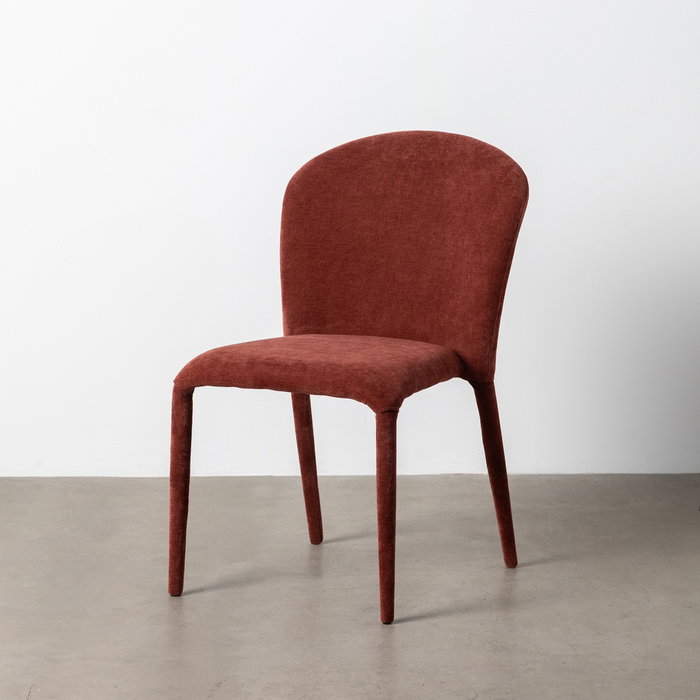 Silla Apilable Burdeos Tejido Salón 50 X 61 X 82 cm (Set de 4)