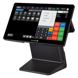 Olympia T400DK PC Todo-en-Uno con Pantalla Táctil 15.6 Pulgadas, Android 11, Negro, Registrierkasse