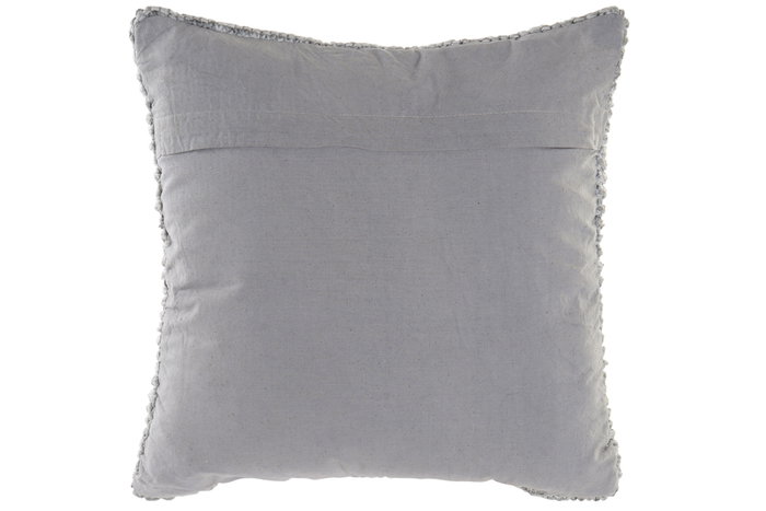 DKD Home Decor Cojín Algodón Poliéster 45x10x45 Gris Claro, Pack de 4