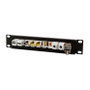 LogiLink Panel de keystone de 10 pulgadas para 10 conectores, negro