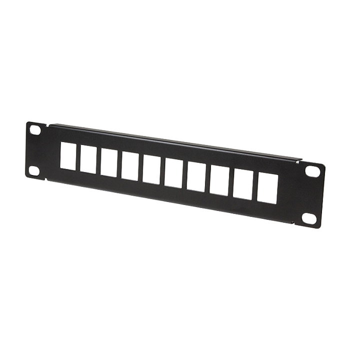 LogiLink Panel de keystone de 10 pulgadas para 10 conectores, negro LogiLink Panel de keystone de 10 pulgadas para 10 conectores, negro