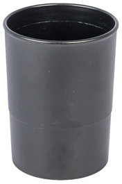 Porta Lapices Plastico Redondo Negro