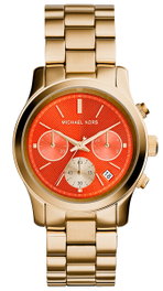 Michael Kors MK6162 con esfera naranja y caja dorada