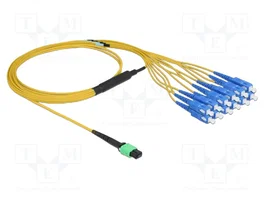 DeLOCK Cable de fibra óptica MPO hembra a 12 x SC simplex macho monomodo 2 m