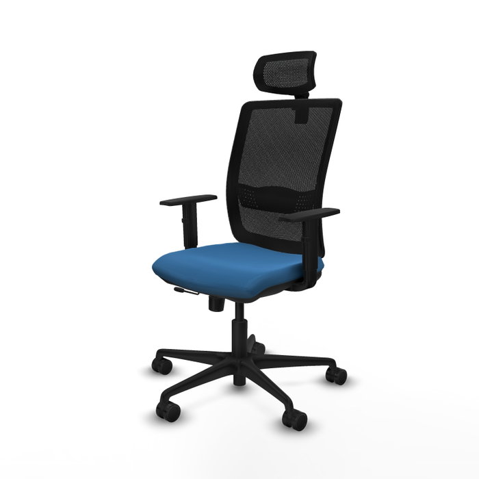 PIQUERAS Y CRESPO Silla de oficina Haches Azul claro y Negro PIQUERAS Y CRESPO Silla de oficina Haches Azul claro y Negro