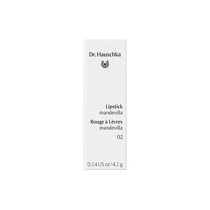 Dr. Hauschka Barra de labios Pintalabios #mandevilla-02 4.1 gr - Color intenso, brillo suave, nutritivo con pigmentos minerales y extractos de plantas, Sin Parabenos, Sin Siliconas