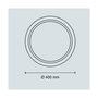 Cristalrecord Charly Plafón LED Circular 46W 3CCT Dimmable con Mando, Blanco, Ø40 x 7 cm, 5060 lm, Temporizador, Memoria, Modo Noche