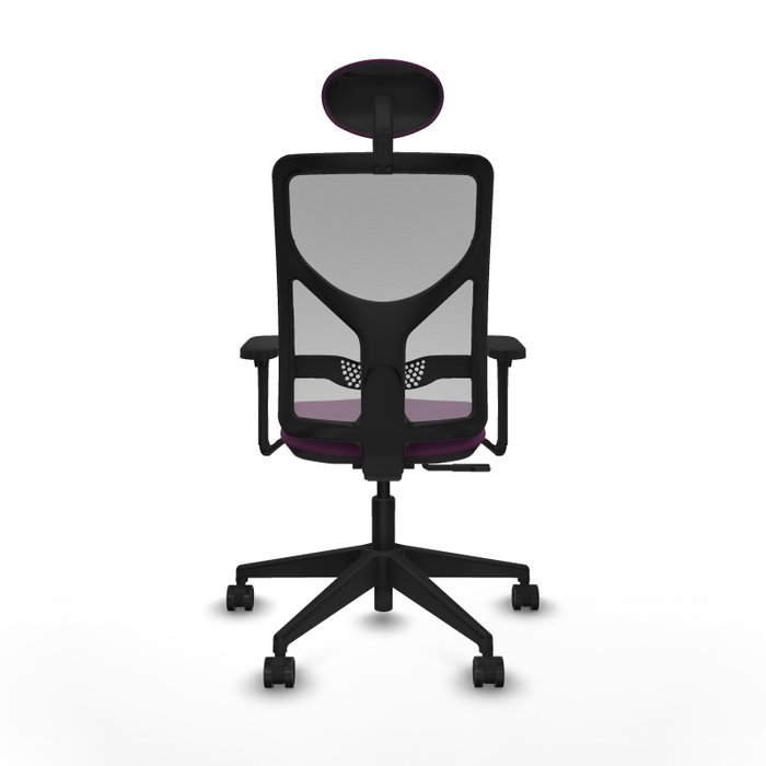 PIQUERAS Y CRESPO Silla de oficina Motilla con mecanismo Sincro, Morado y Gris