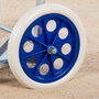 Aktive Carro mesa playa 2 en 1 azul con base extensible y rejilla auxiliar