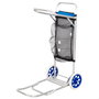 Aktive Carro mesa playa 2 en 1 azul con base extensible y rejilla auxiliar