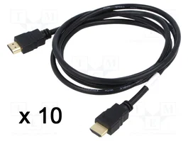 LANBERG Cable HDMI High Speed + Ethernet 1,8m Negro