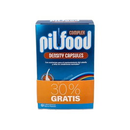 Pilfood Complex Density Cápsulas Anticaída con 13 Vitaminas y Minerales - 180 Unidades - Tratamiento para Cabello y Uñas
