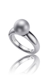 TIME FORCE Anillo de Acero para Mujer TS5055S16