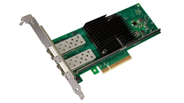 Intel Tarjeta de Red X710-DA2 - 2 Puertos 10GbE Ethernet PCIe 3.0 para Servidor, Adaptador Dual SFP+ Direct Attach Copper (Cobre), Interno