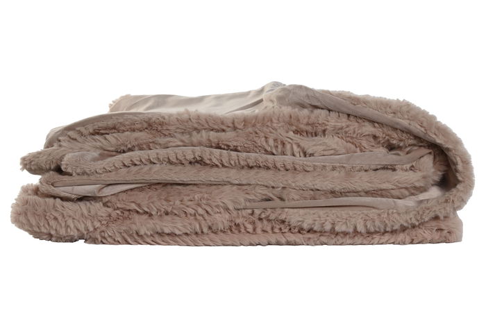 DKD Home Decor Manta Urban Rosa Palo 240 x 1 x 220 cm Colección Rabit fur april 24 b