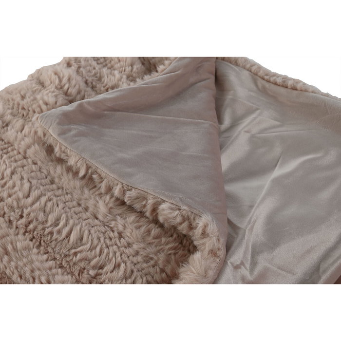 DKD Home Decor Manta de Poliéster Rosa Palo 220x240x1 cm DKD Home Decor Manta de Poliéster Rosa Palo 220x240x1 cm