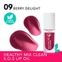 Bourjois HEALTHY MIX S.O.S aceite labial Brillo #09 Berry Delight con 94% Ingredientes Naturales, 4.5 ml