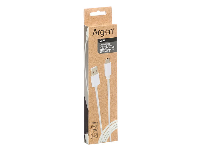 ARGON Cable USB A a USB C Blanco 2m