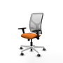 PIQUERAS Y CRESPO Silla de oficina Motilla Naranja y Blanco
