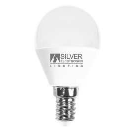 Silver Bombilla Led Decorativa Esferica 5W Luz Blanca 5000K Casquillo E14