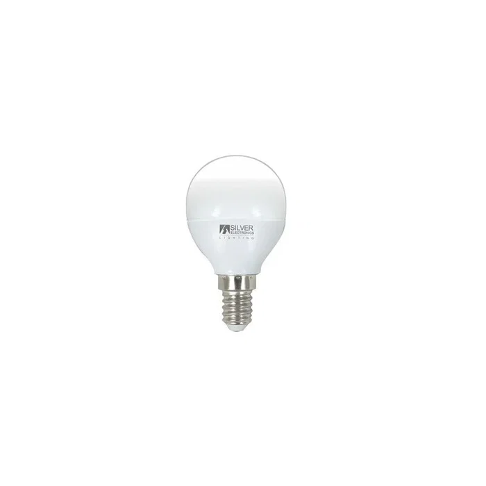 Silverht Bombilla LED Decorativa Esférica A+ 5W (Equivalente 50W), Base E14, Luz Blanca 5000K, 440 lm, Lámpara de Ahorro Energético 961214