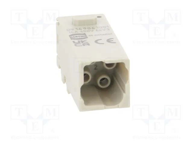 HARTING Módulo Macho Han-Modular® Domino Han E® de 4 Pines