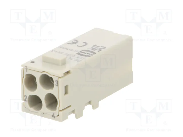 HARTING Módulo Macho Han-Modular® Domino Han E® de 4 Pines