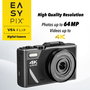 Easypix V64 Flip Cámara Digital Negra