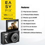 Easypix V64 Flip Cámara Digital Negra