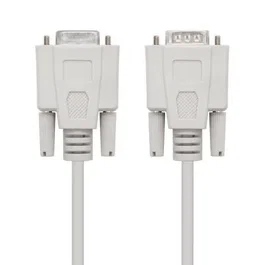 Nano Cable 10.14.0502 Cable Serie NULL Modem DB9 Macho - DB9 Hembra 1.8m Beige