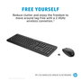 HP 230 Combo Teclado y Ratón Inalámbricos - Diseñado para Comodidad y Silencio, Batería Duradera