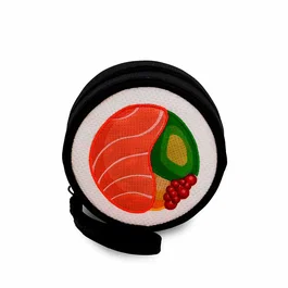 Oh My Pop Monedero Sushi Maki Negro 9x9x4.5 cm PVC