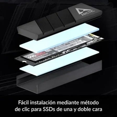 Arctic M2 Pro (Black) Disipador Térmico / Radiador para M.2 NVMe SSD 1 Pieza
