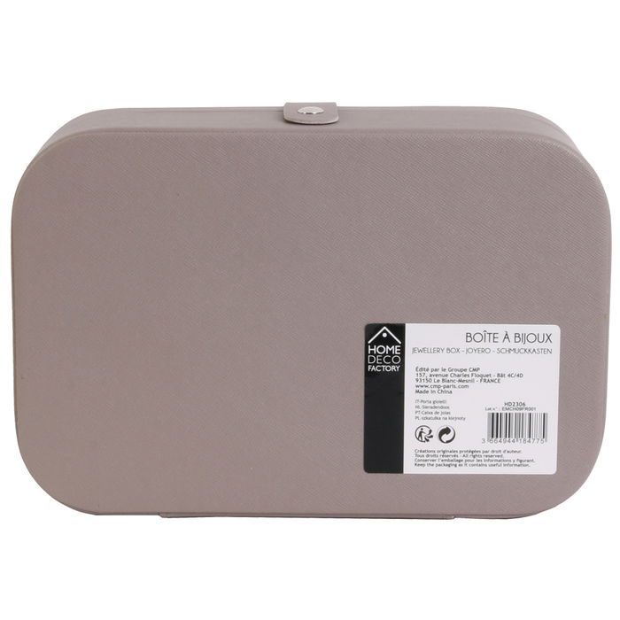 The Concept Factory Joyero Rectangular Emotion Compartimentado Para Casa y Viajes