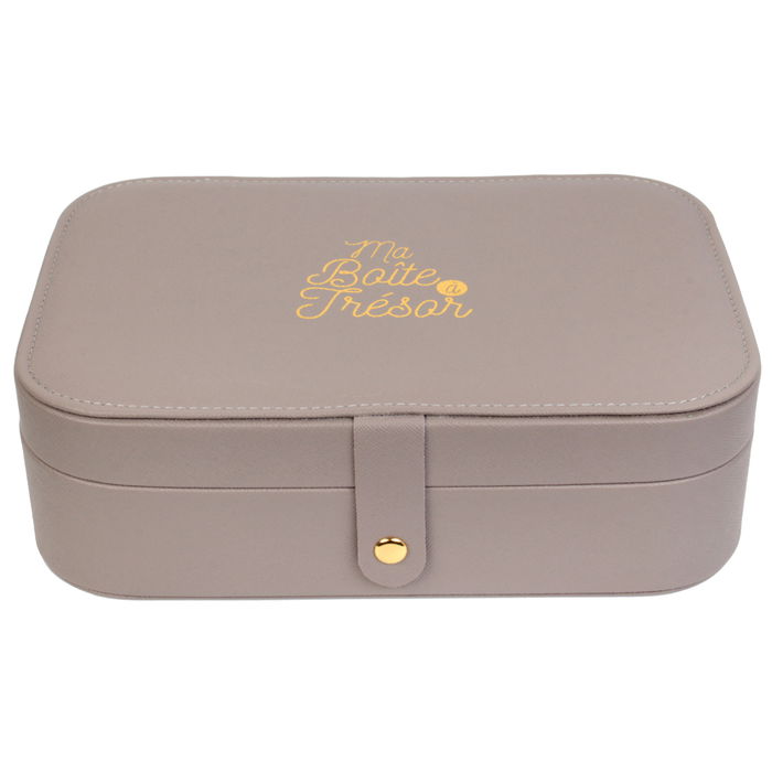 The Concept Factory Joyero Rectangular Emotion Compartimentado Para Casa y Viajes