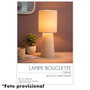 Home Deco Factory Lámpara Bouclé Crema
