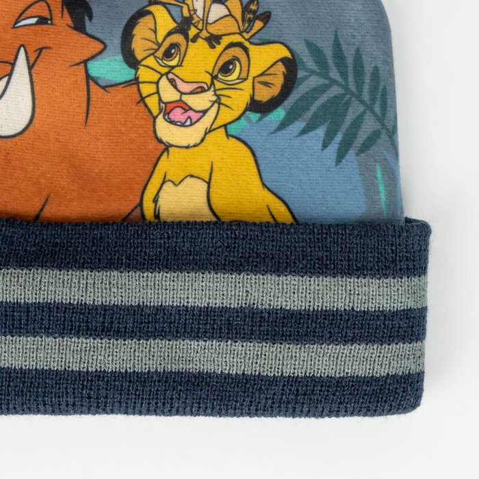 Cerdá Set Gorro y Guantes El Rey Leon Disney Talla Única 50% Acrílico 50% Poliéster