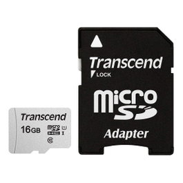 Transcend microSDHC 300S 16GB con adaptador