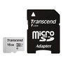 Transcend MicroSDHC Card 16GB USD300S-A Clase 10 con Adaptador