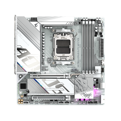 Gigabyte X870M AORUS ELITE WIFI7 ICE Blanco