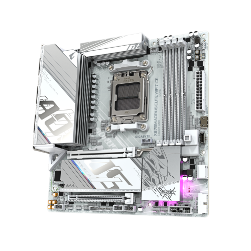 Gigabyte X870M AORUS ELITE WIFI7 ICE Blanco