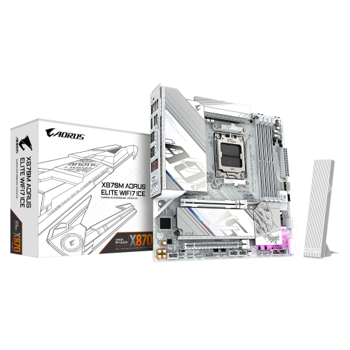 Gigabyte X870M AORUS ELITE WIFI7 ICE Blanco