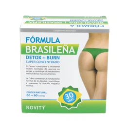 Dietmed Fórmula Brasileira - Suplemento Quemagrasa y Depurativo para Adelgazamiento, 60+60 Comprimidos