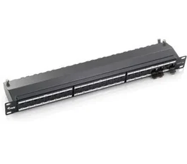 Equip Panel de Parcheo 24 Puertos Cat6a Apantallado Gris 326524