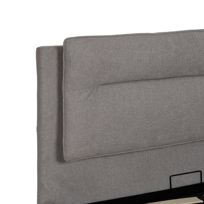 Cama Canapé Gris Tejido Dormitorio 164 X 214 X 110 cm