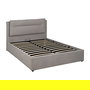 Cama Canapé Gris Tejido Dormitorio 164 X 214 X 110 cm