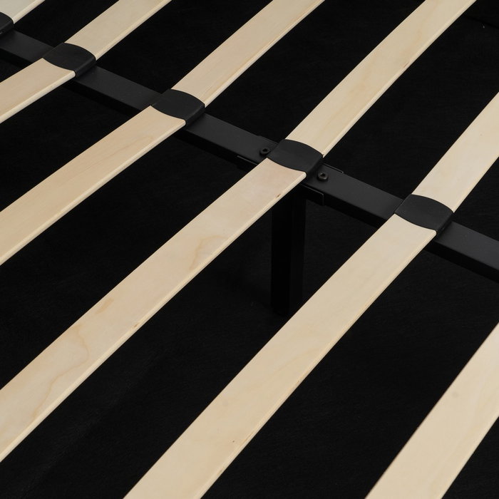 Cama Canapé Gris Tejido Dormitorio 164 X 214 X 110 cm